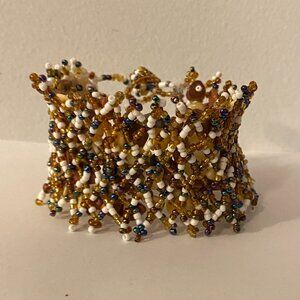 VINTAGE Bead cuff bracelet